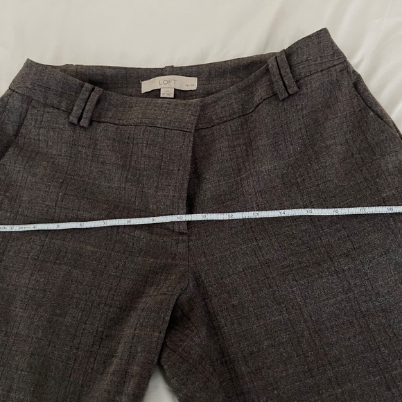 Loft Julie fit pants brown plaid size 6p petite - Picture 4 of 9